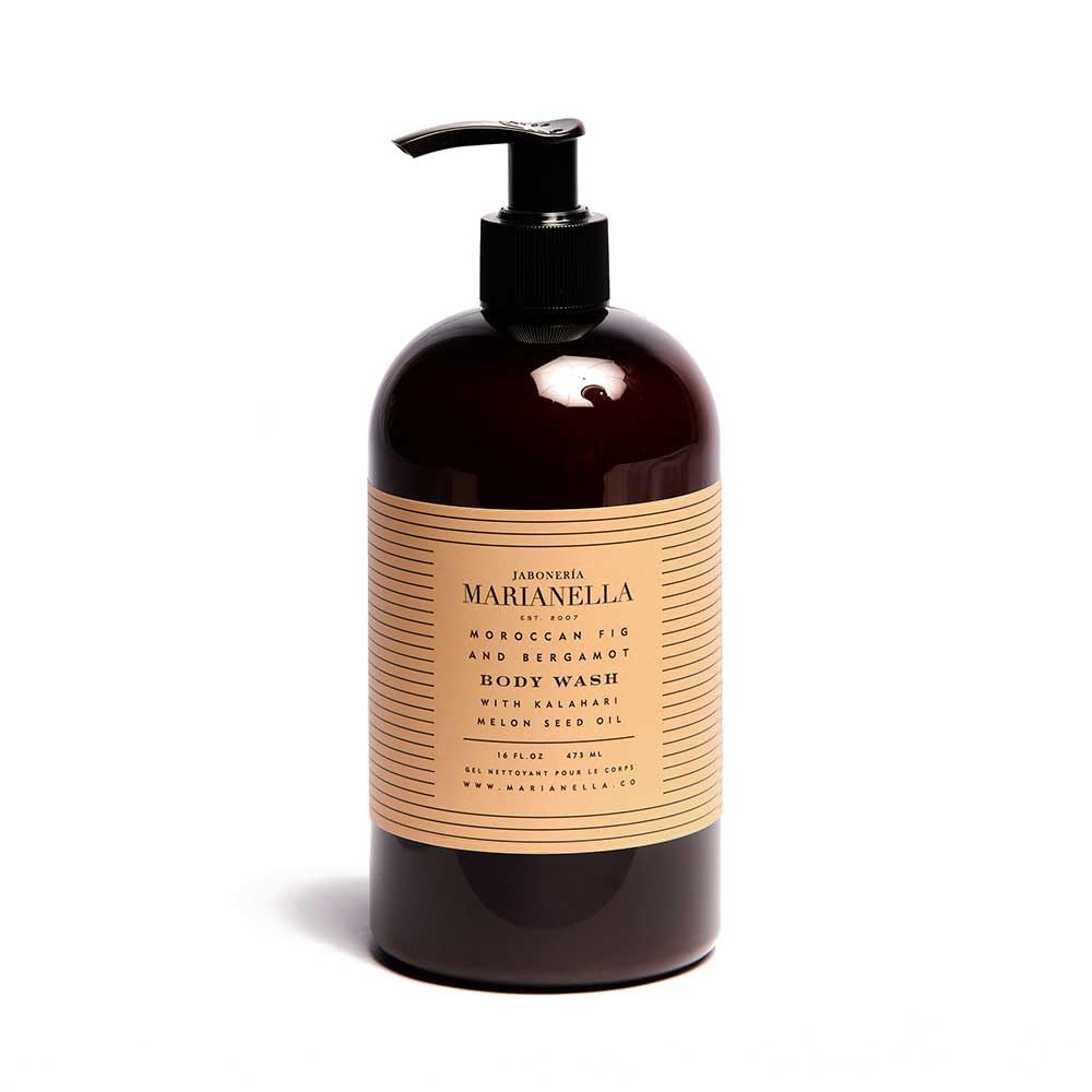 Jaboneria Marianella Moroccan Fig & Bergamot Body Wash | 16 oz Botanical Moisturizing Cleanser