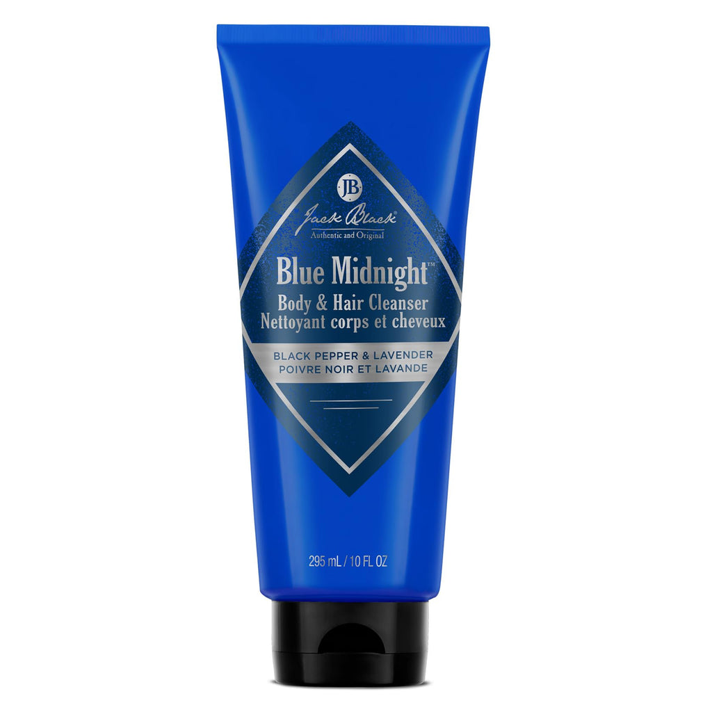 Jack Black Blue Midnight Body & Hair Cleanser – Dual-Purpose 10 oz with Black Pepper & Lavender