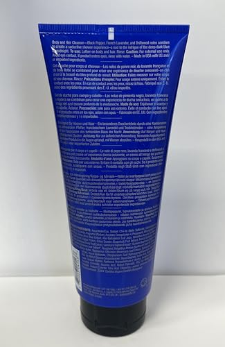 Jack Black Blue Midnight Body & Hair Cleanser – Dual-Purpose 10 oz with Black Pepper & Lavender