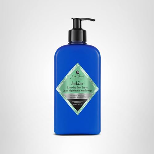 Jack Black JackZen Renewing Body Lotion for Men, 16 oz – Earthy Fragrance, Fast-Absorbing Hydration for Extremely Dry Skin