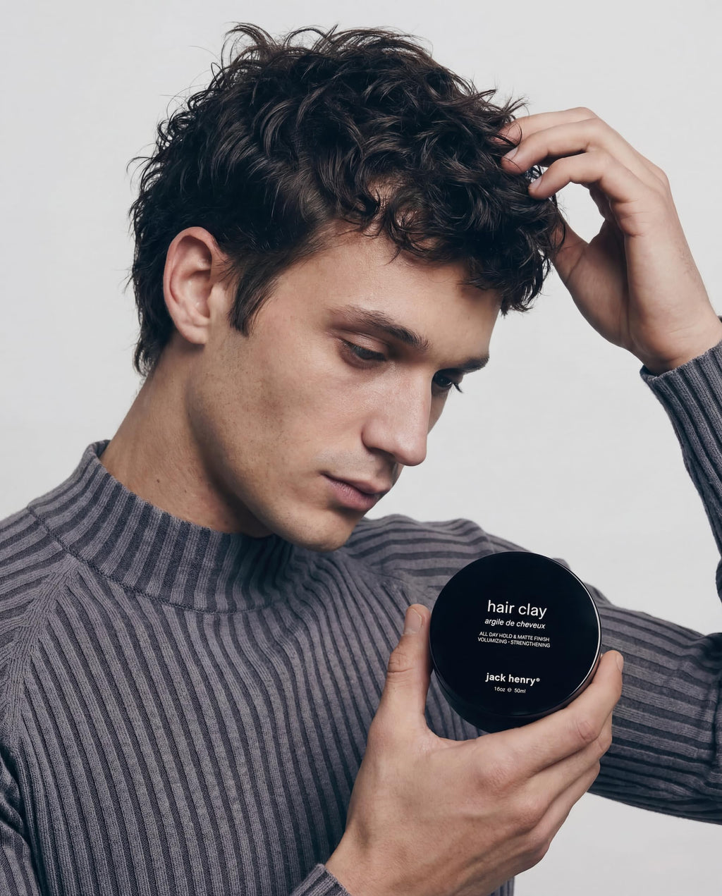 Jack Henry Premium Hair Clay for Men – Matte Finish, All-Day Hold (1.6 oz)