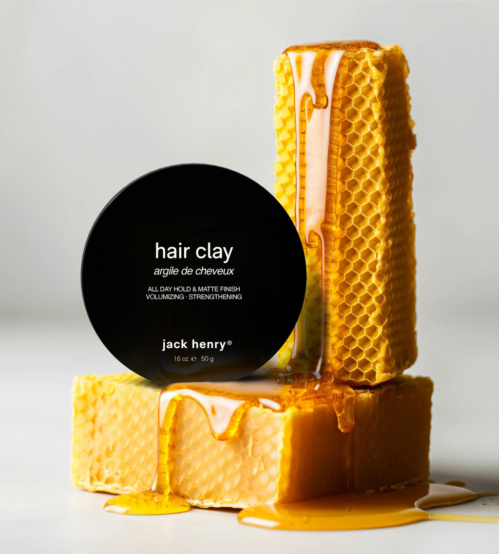 Jack Henry Premium Hair Clay for Men – Matte Finish, All-Day Hold (1.6 oz)