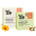 Jack59 All Natural Shampoo & Conditioner Set for Thick Curly Hair – Citrus Shine