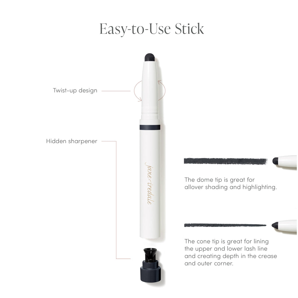 Jane Iredale ColorLuxe Eye Shadow Stick Rosé – Cream-to-Powder, Buildable, Long-Wear, Vegan & Cruelty-Free