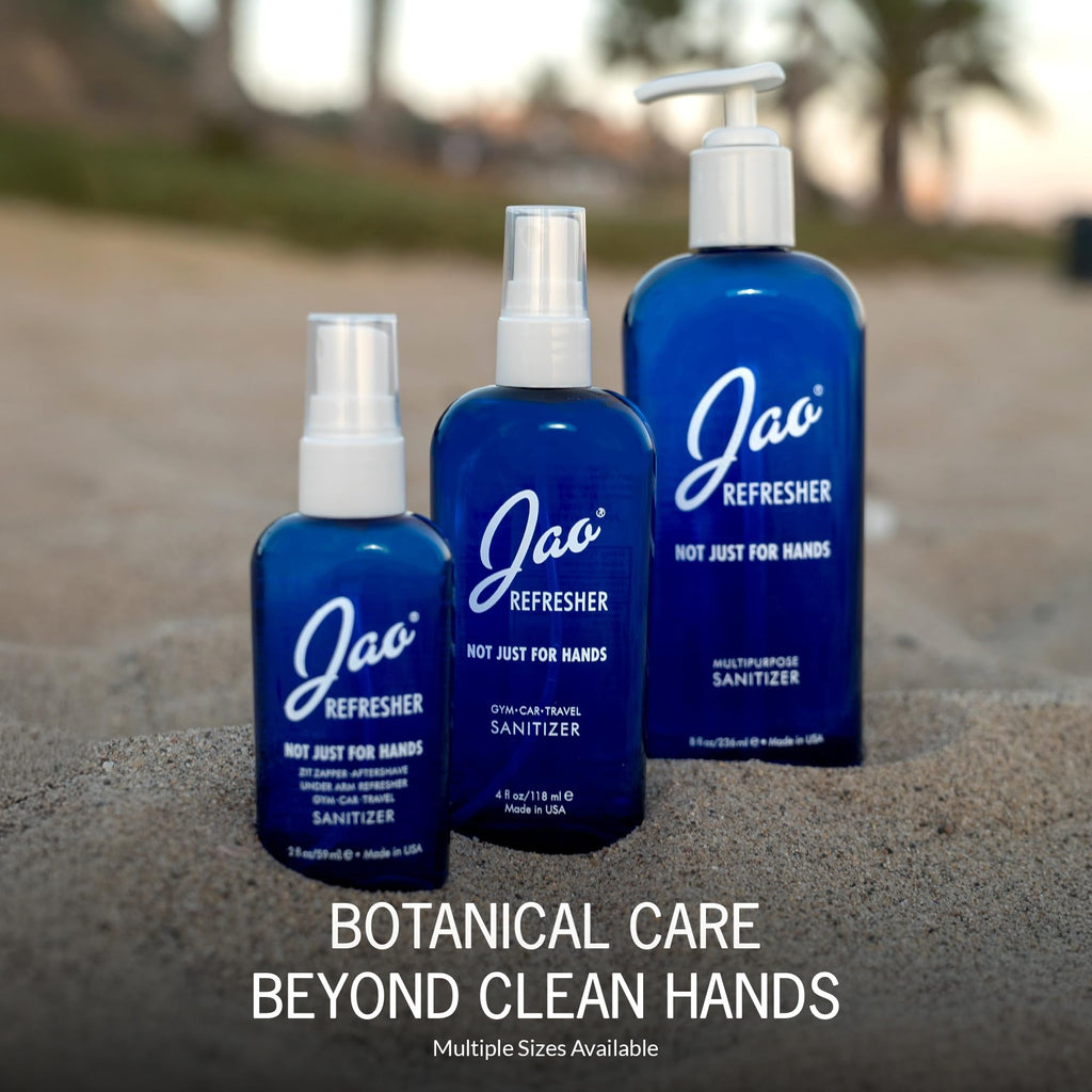 Jao Refresher | Multipurpose Travel Sanitizer, Face Moisturizer, Toner & Aftershave | Plant-Based, No Parabens, No Sulphates | 4 oz