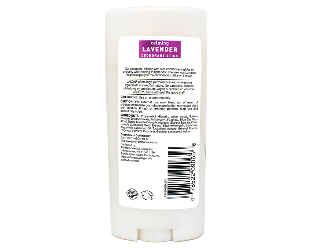 JĀSÖN Calming Lavender Deodorant Stick – 2.5 oz Trio Pack