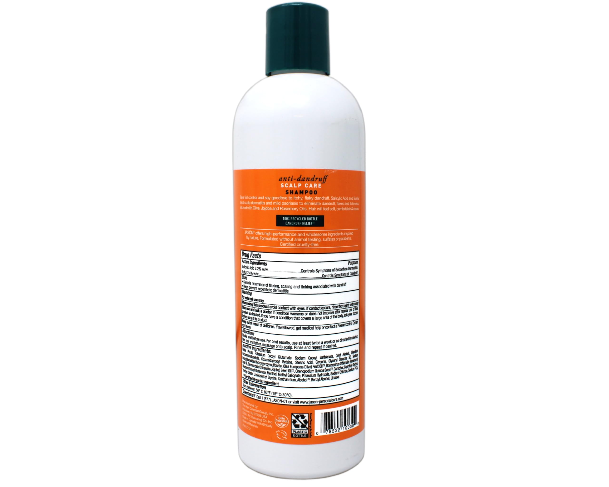Jason Dandruff Relief Treatment Shampoo 12 oz (Pack of 2) – Sulfur & Salicylic Acid