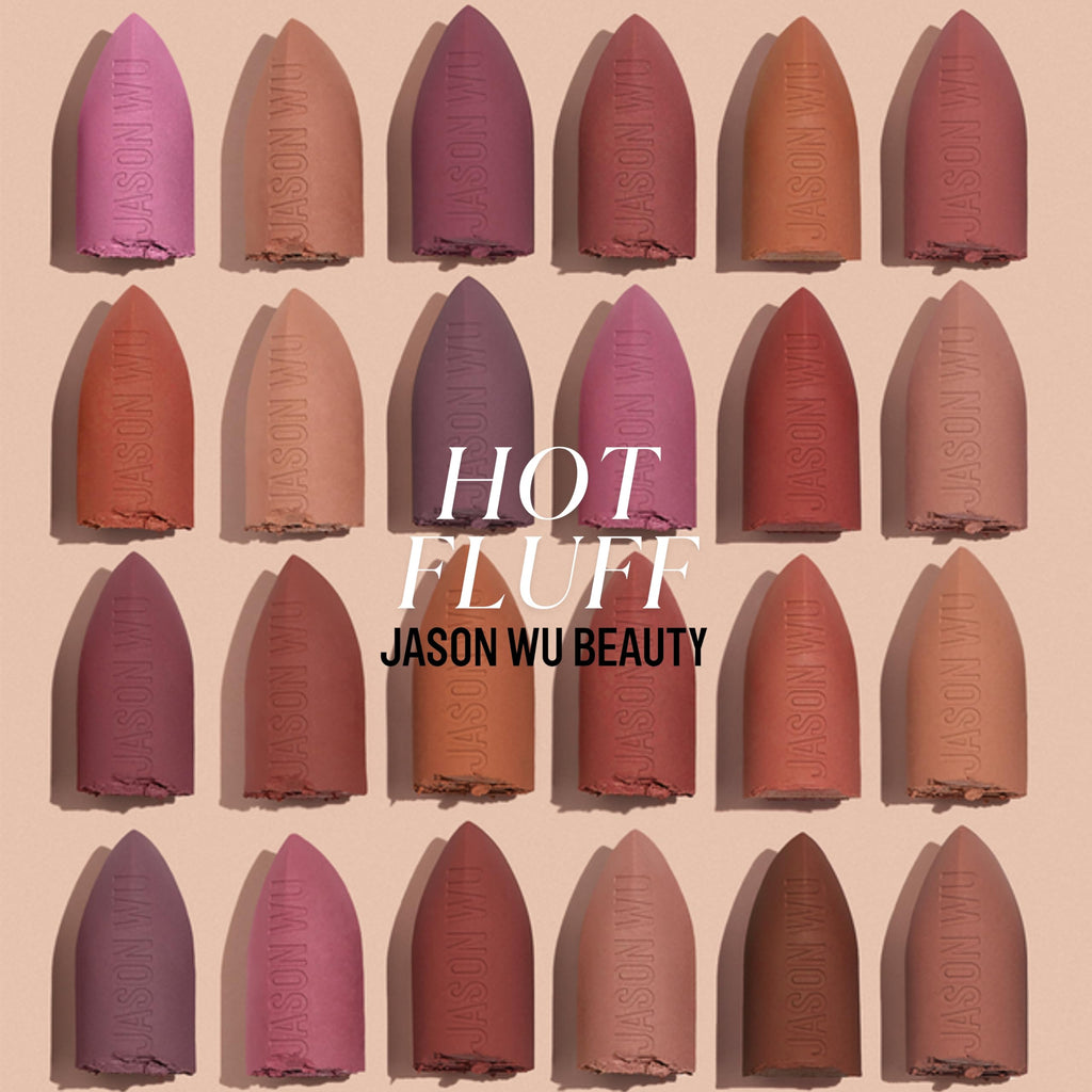 Jason Wu Beauty Hot Fluff Modern Matte Lipstick – 3-in-1 Lipstick, Blush & Shadow (Eclair, 3.8g)