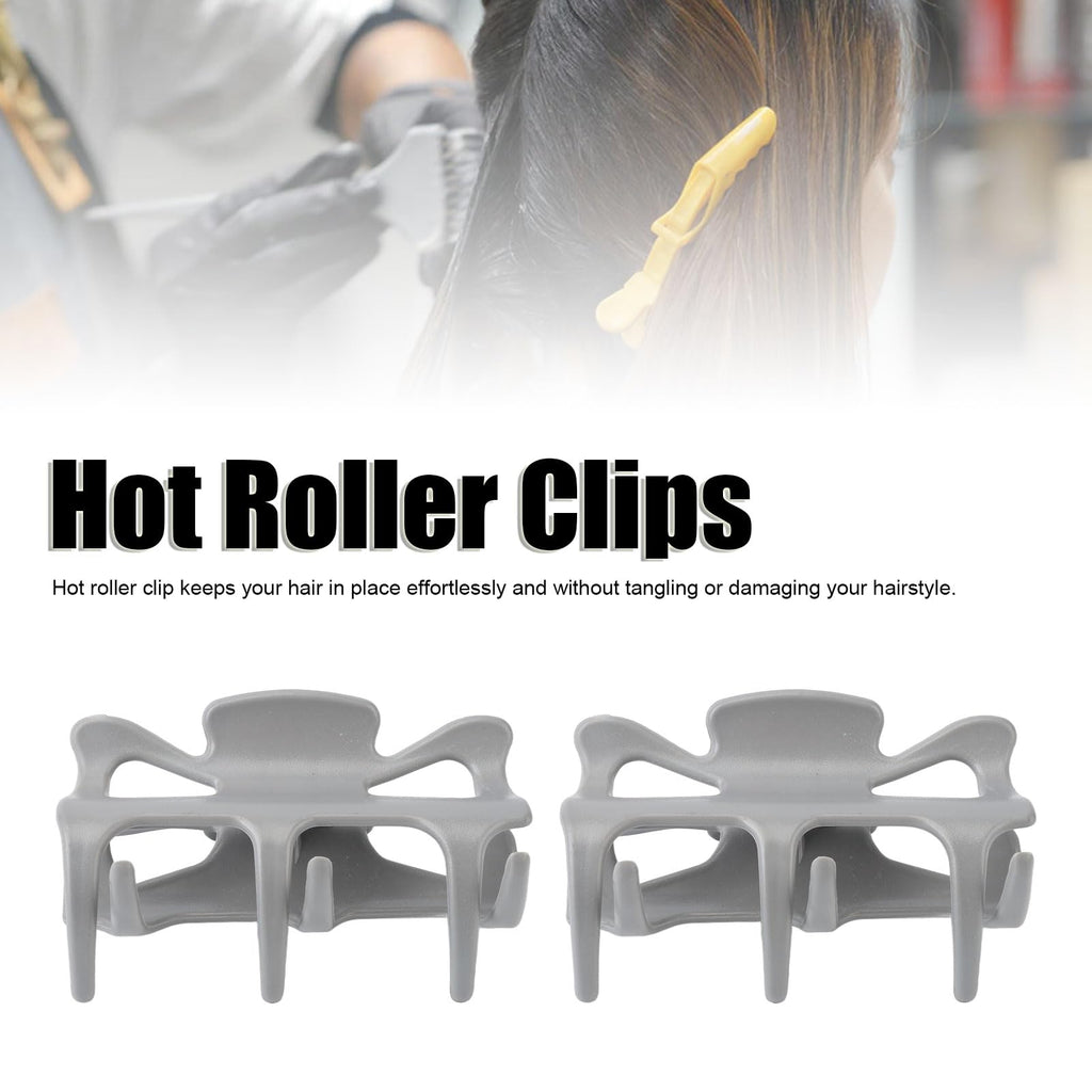Jauarta 2pc Hot Roller Clips — Secure Hair Sectioning Claw Clips