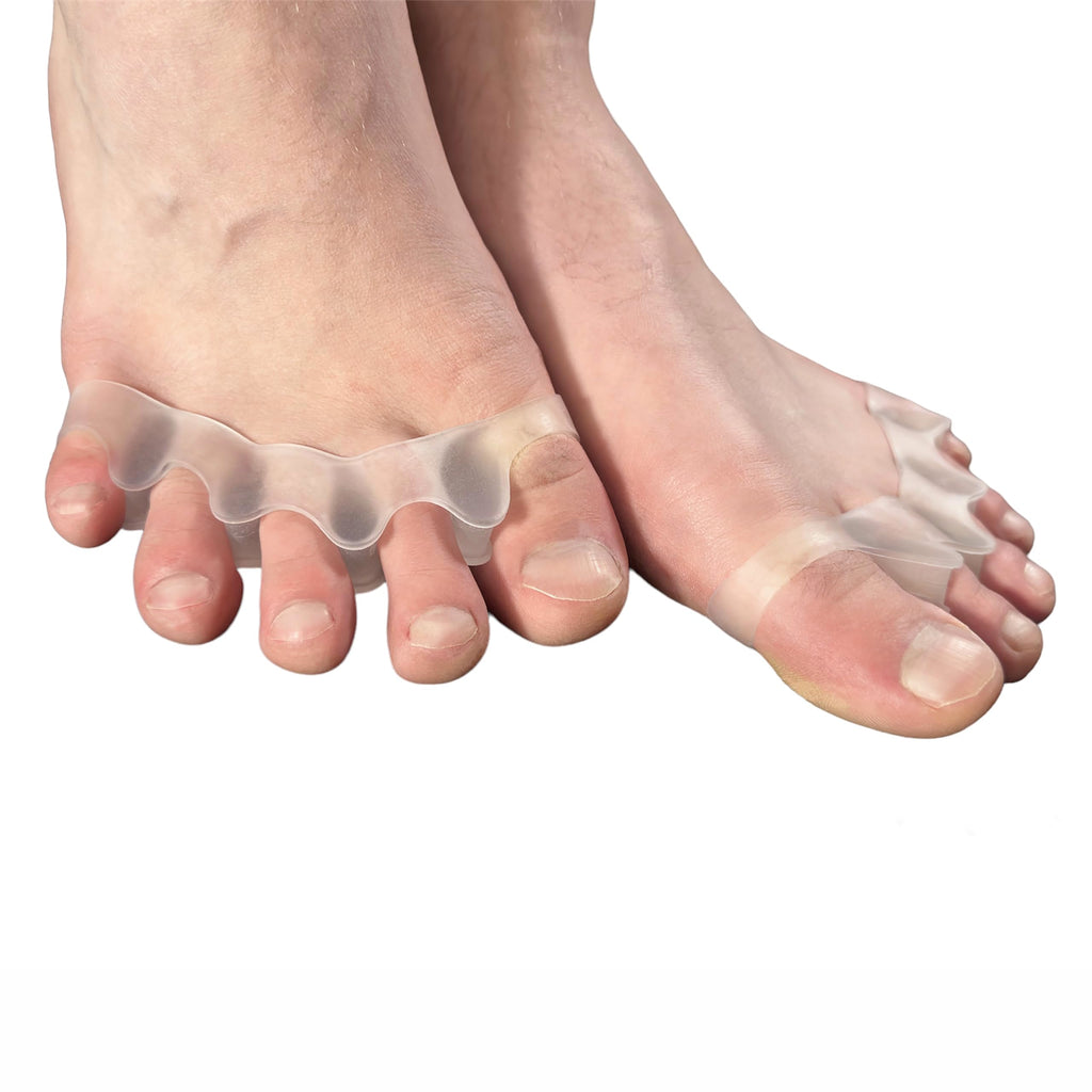 Jaws Podiatry Toe Alignment Separators – Gentle Toe Realignment for Bunions, Hammertoes & Hallux Valgus – Clear