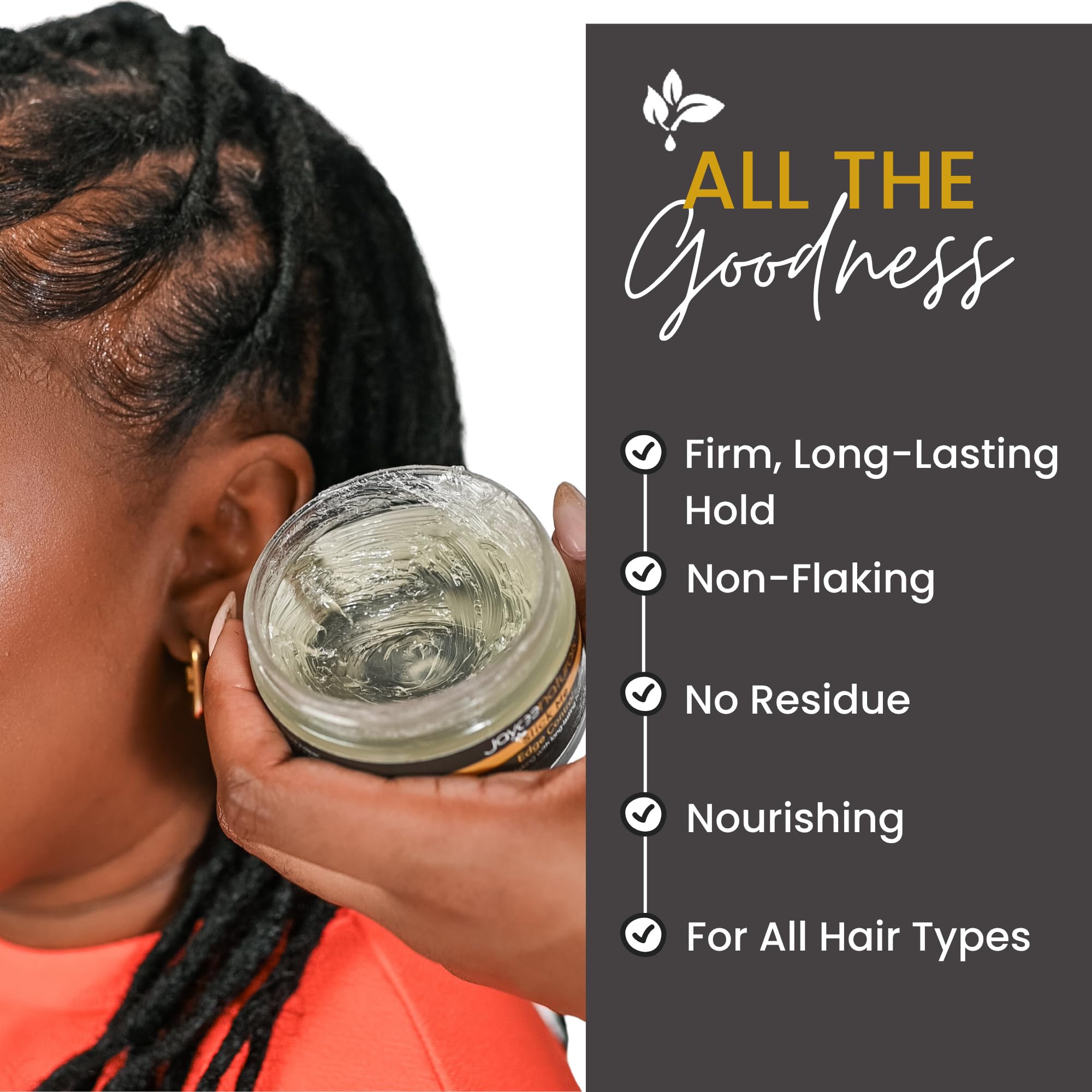 Jaycee Naturals Slick Me Edge Control – Water-Based Hold for 4C Hair
