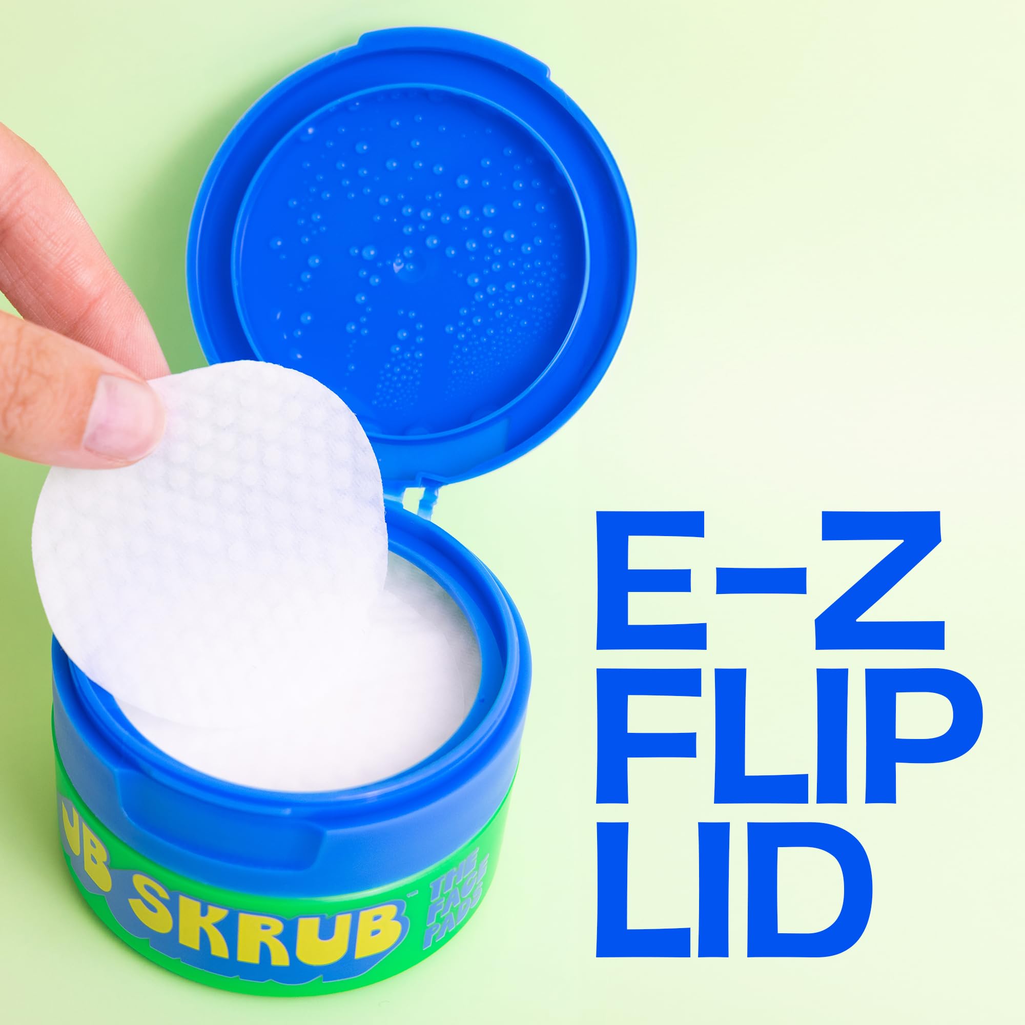 JB SKRUB The Face Pads | Acne Cleansing Pads for Kids, Tweens & Teens – 40 Wipes, 3-Pack