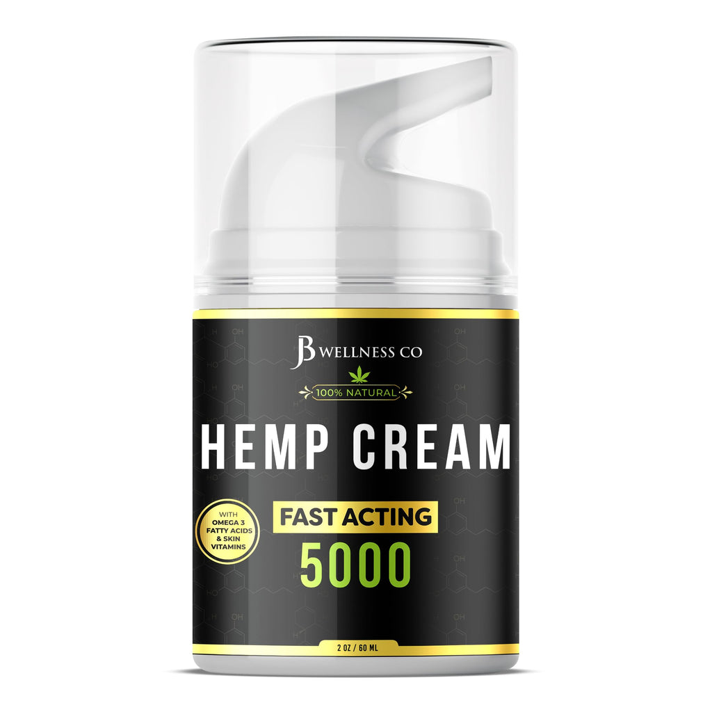 JB Wellness Co Hemp Cream 4oz Duo – Neem, MSM, Turmeric, Emu Oil, Menthol, Aloe | 2 Pack