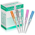 Jconly Professional Piercing Catheter Needles Kit 50PCS – 5 Sizes (14G–22G) | Sterilized, Pain-Free Design