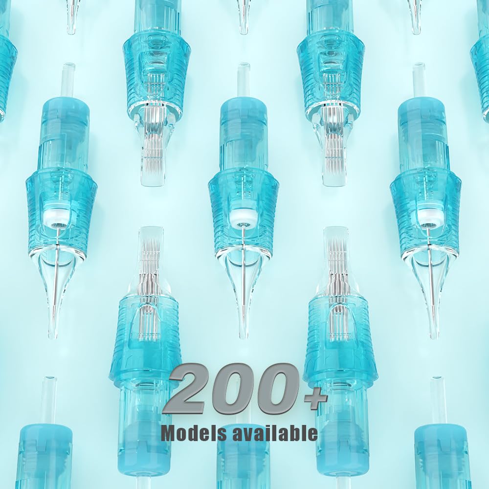 JCONLY Vetar Tattoo Cartridge Needles – 20Pcs #10 Bugpin Curved Magnum 0.30mm 5mm