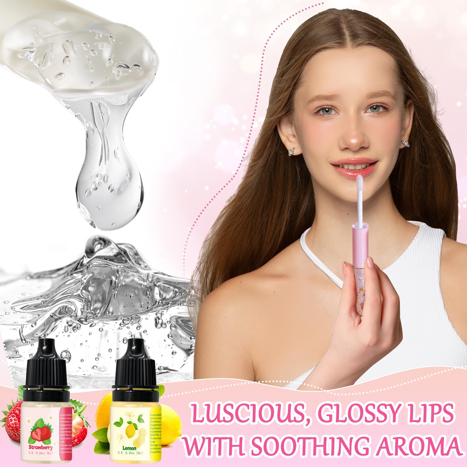 Jcoos Lip Gloss Making Kit - DIY Lip Gloss for Beginners, Teens & Women