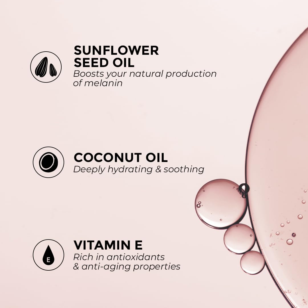 Jeallis Carrot Sun Tanning Oil Spray – Natural Hydration for Outdoor Sun, Tan Intensifier for Medium-Deep Skin, 8oz – Vegan & Cruelty-Free, SPF 0