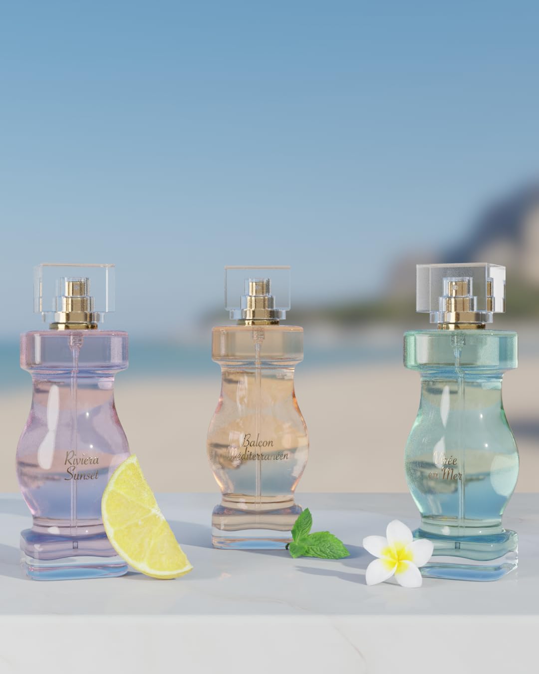 Jeanne Arthes Balcon Mediterraneen Eau de Parfum for Women – French Riviera Inspired, Fruity Floral, 3.3 fl oz