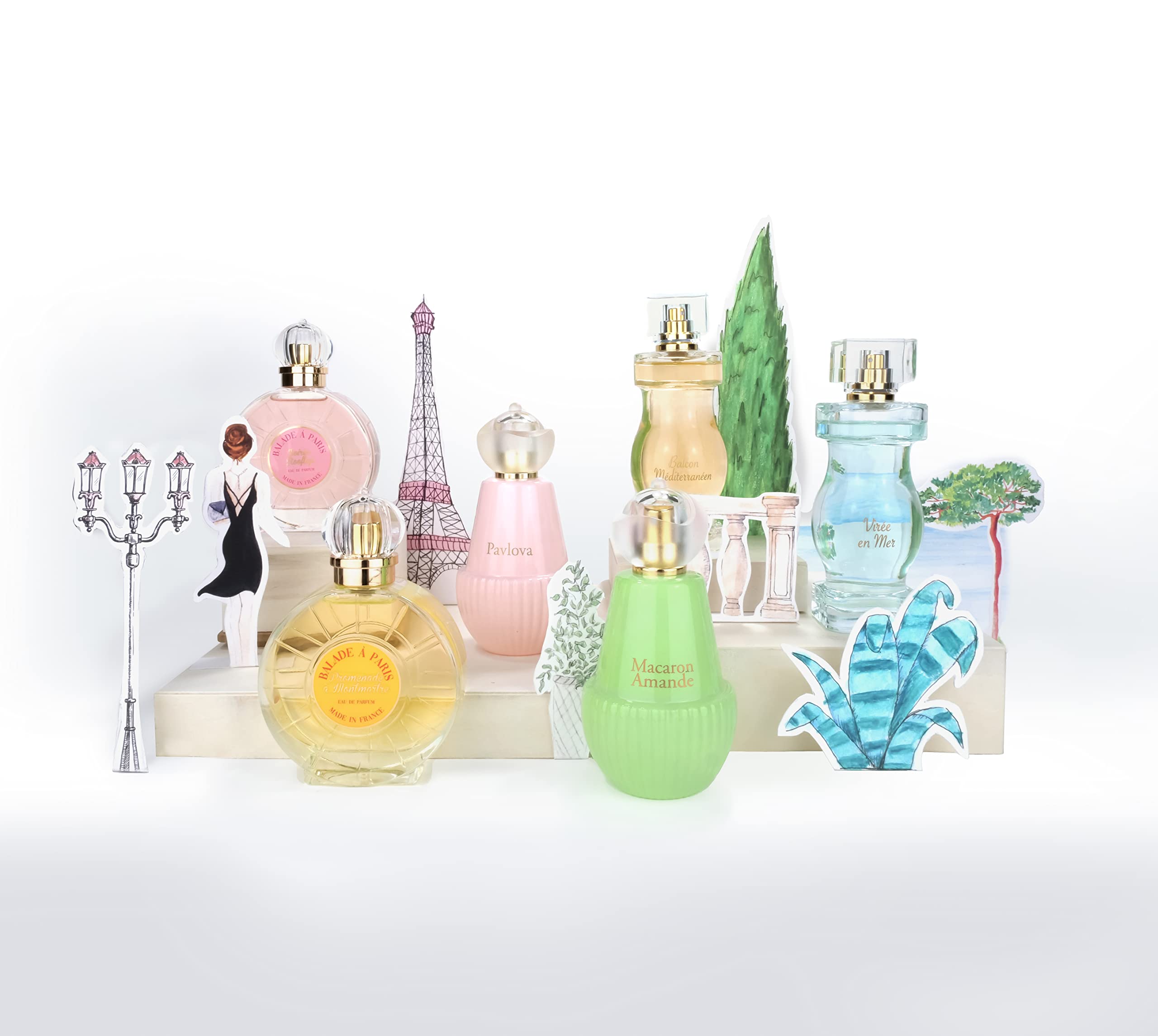 Jeanne Arthes Balcon Mediterraneen Eau de Parfum for Women – French Riviera Inspired, Fruity Floral, 3.3 fl oz