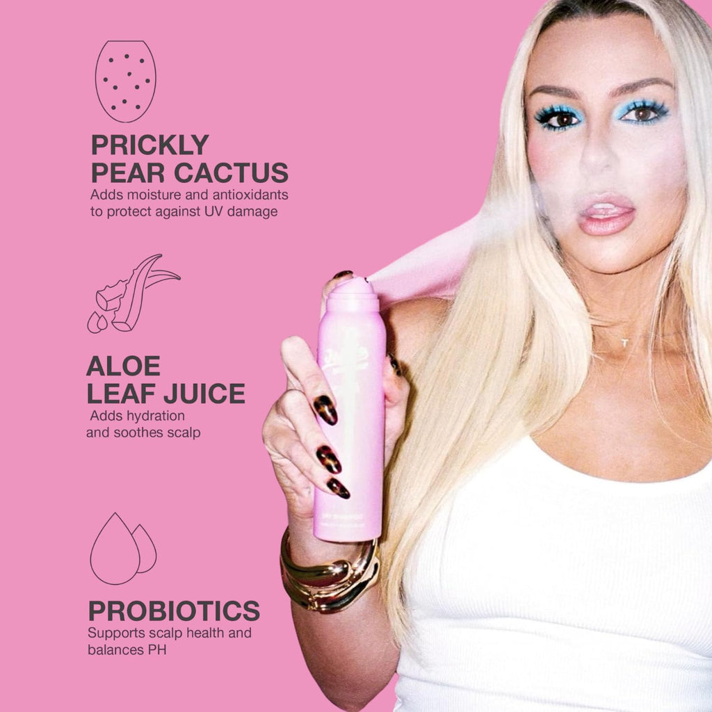 Jeff's Barbershop x Tana Mongeau Dry Shampoo – Clear, Talc-Free, All Hair Types – 4.1 fl oz