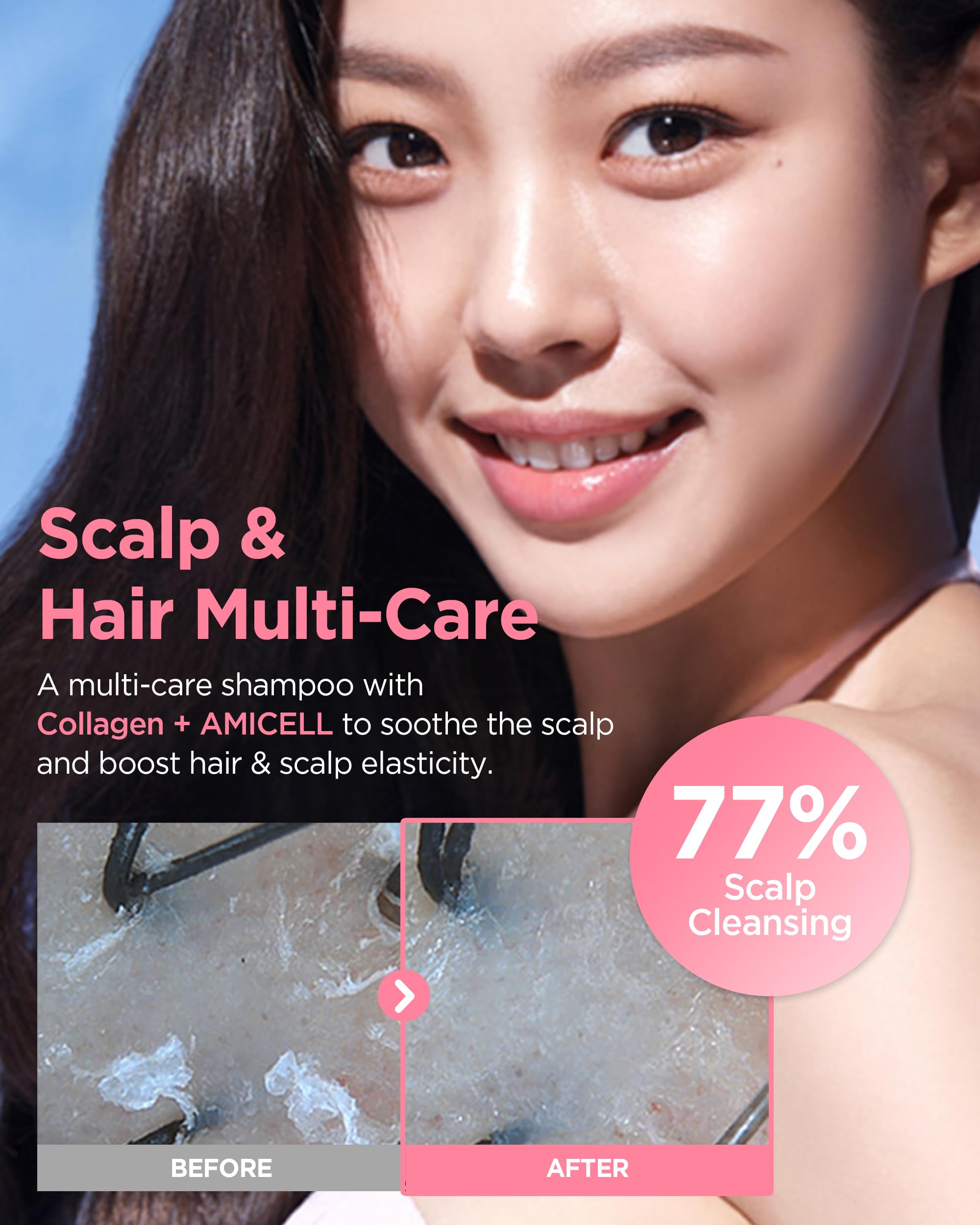 JENNYHOUSE Salon Therapy Damage Care Shampoo – Korean Beauty Hair Strengthening with Collagen & Panthenol | Floral Scent