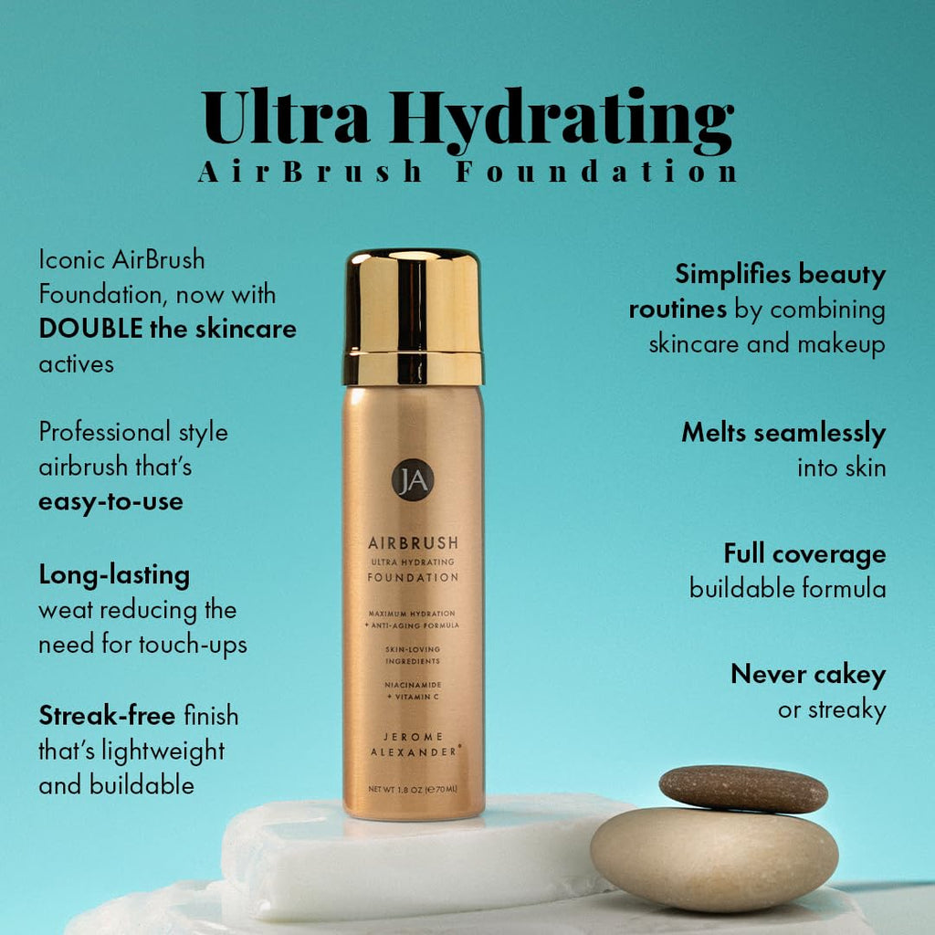 Jerome Alexander Airbrush Foundation Ultra Hydrating – Buildable Full Coverage Spray Makeup