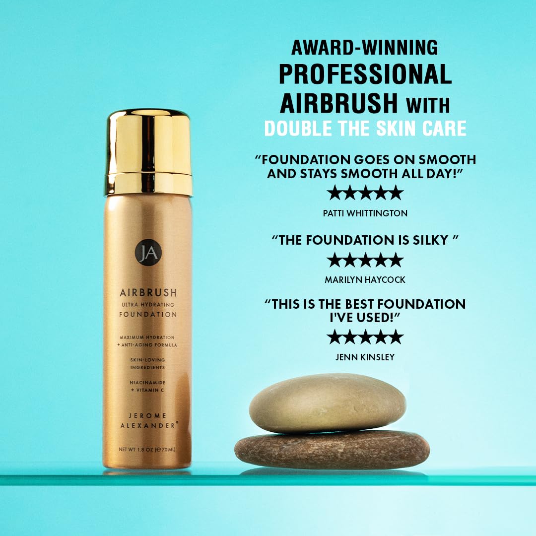 Jerome Alexander Airbrush Foundation Ultra Hydrating – Buildable Full Coverage Spray Makeup