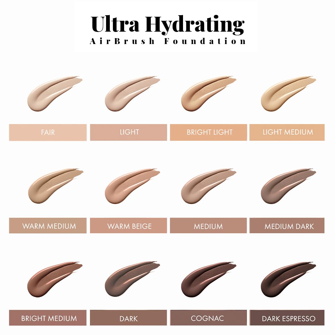 Jerome Alexander Airbrush Foundation Ultra Hydrating — Buildable Full-Coverage Spray (Fair)