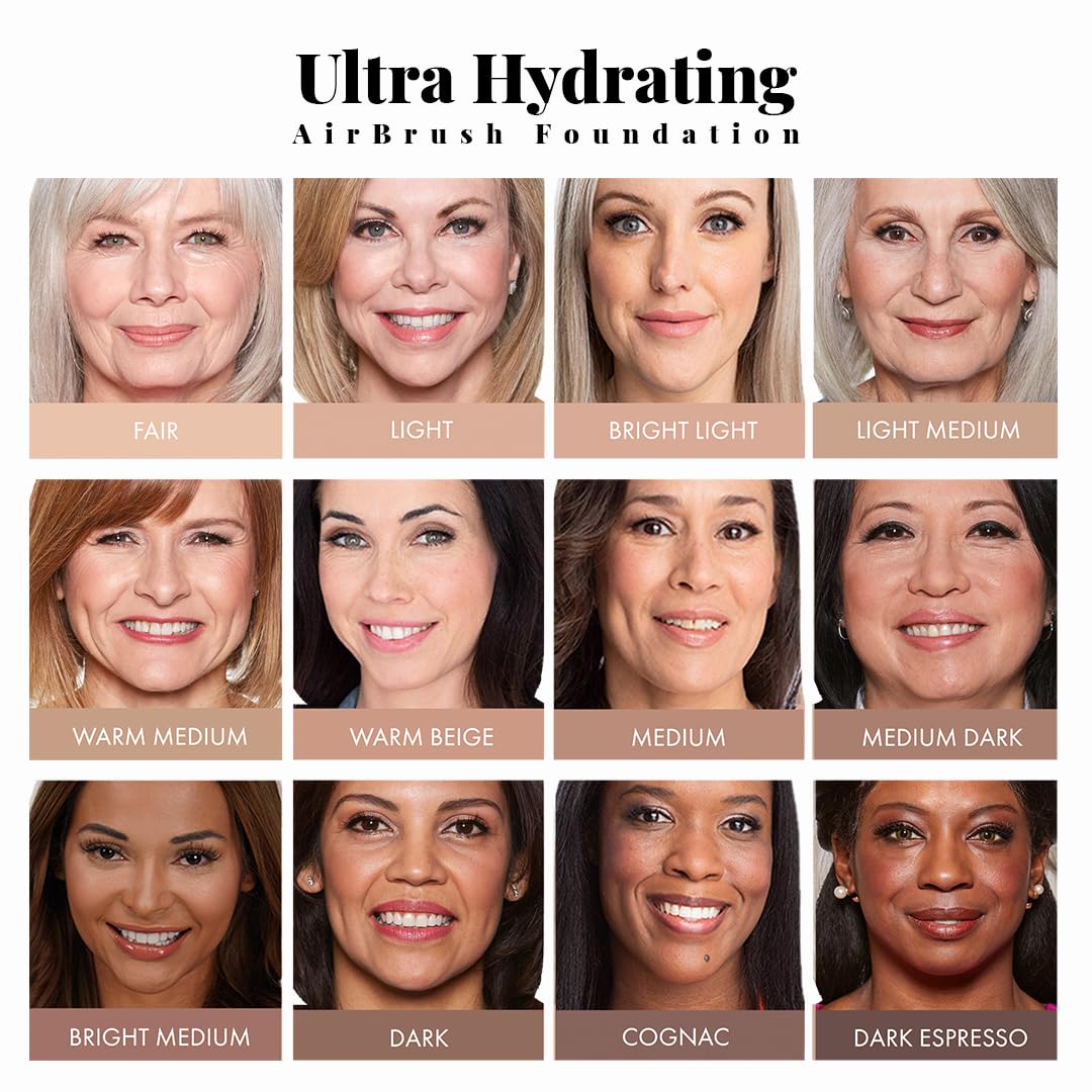Jerome Alexander Airbrush Foundation Ultra Hydrating — Buildable Full-Coverage Spray (Fair)