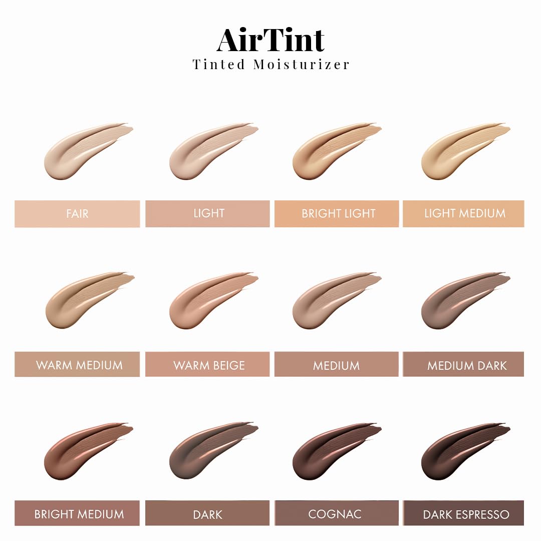 Jerome Alexander MagicMinerals AirTint Tinted Moisturizer Spray — Light, Buildable Coverage (Fair) – 2PC
