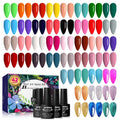JEWHITENY 45PCS Gel Nail Polish Kit – 42 Colors (5ml) with Base & Top Coats (Soak-Off) Gift Set