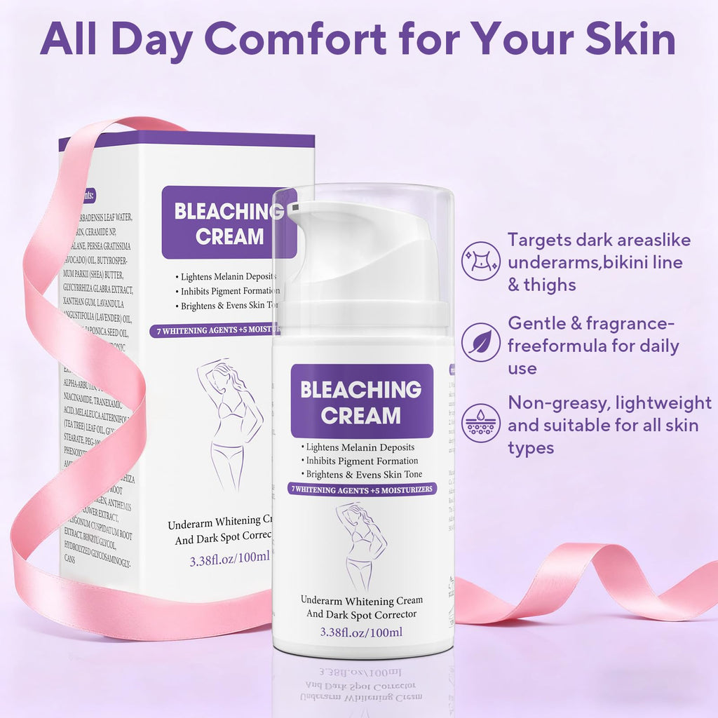 JIANLANPTT Skin Bleaching Cream – Dark Spot Remover for Face & Body (3.38 oz) with Vitamin C