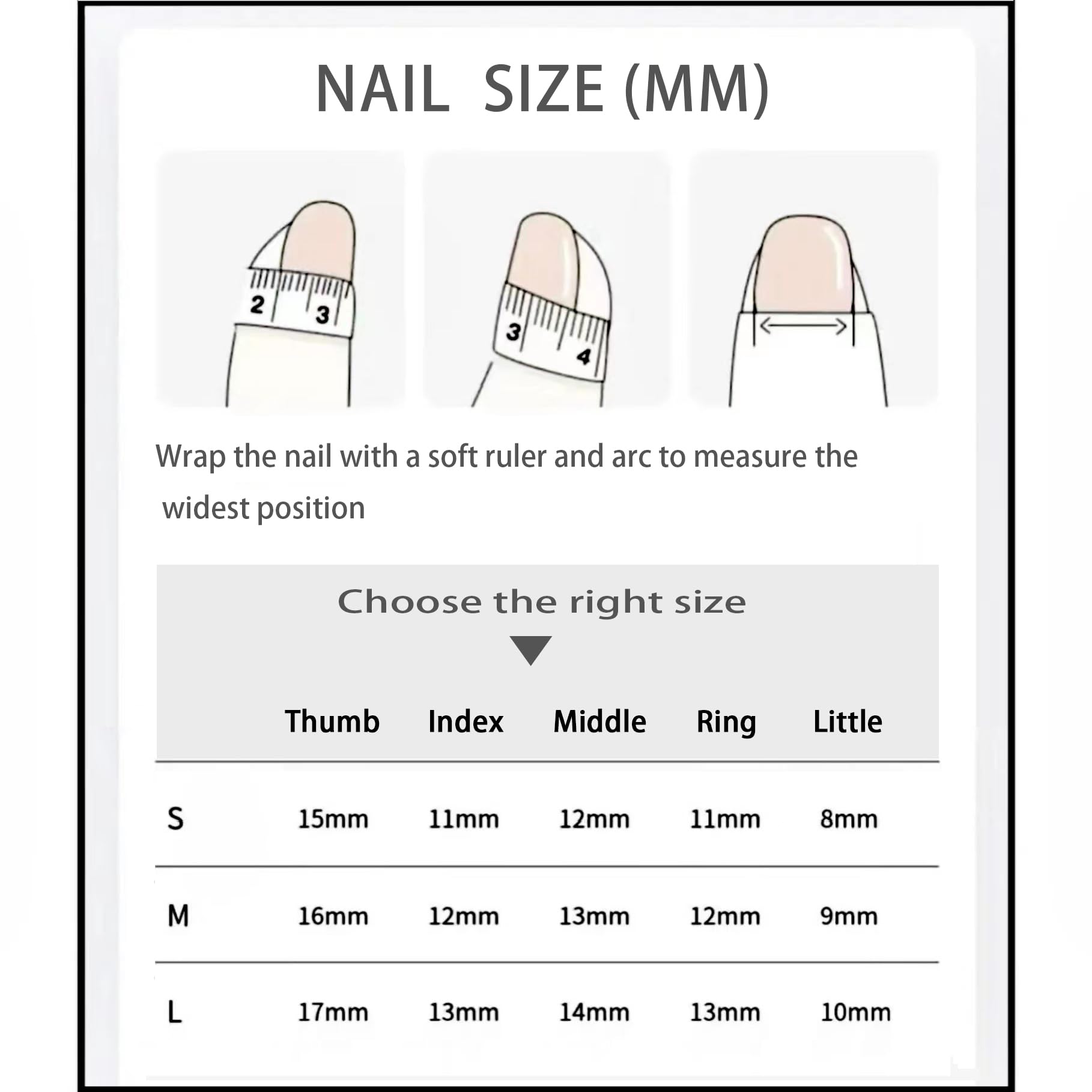 JIEADJIE Press On Nails – 100% Handmade, Long Dripping Blusher (Medium) Luxury Nail Art