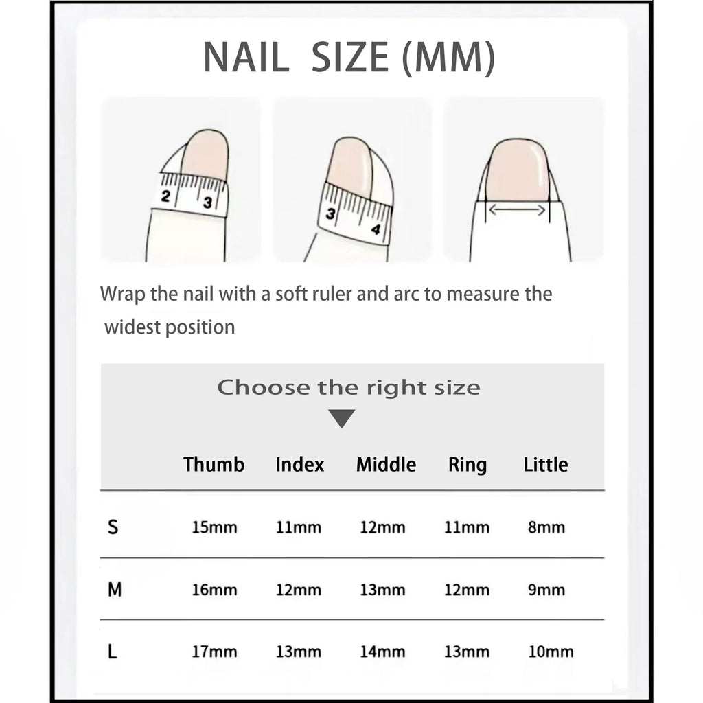 JIEADJIE Press On Nails – 100% Handmade Nail Art, Luxury Laser Illusion (Small)