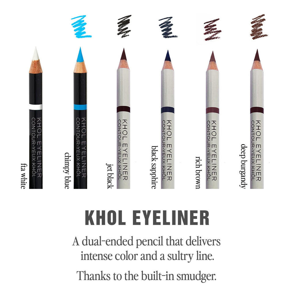 Jillian Dempsey Khol Eyeliner – Waterproof Pencil with Built-In Smudger in Chimpy Blue | Clean, Cruelty-Free