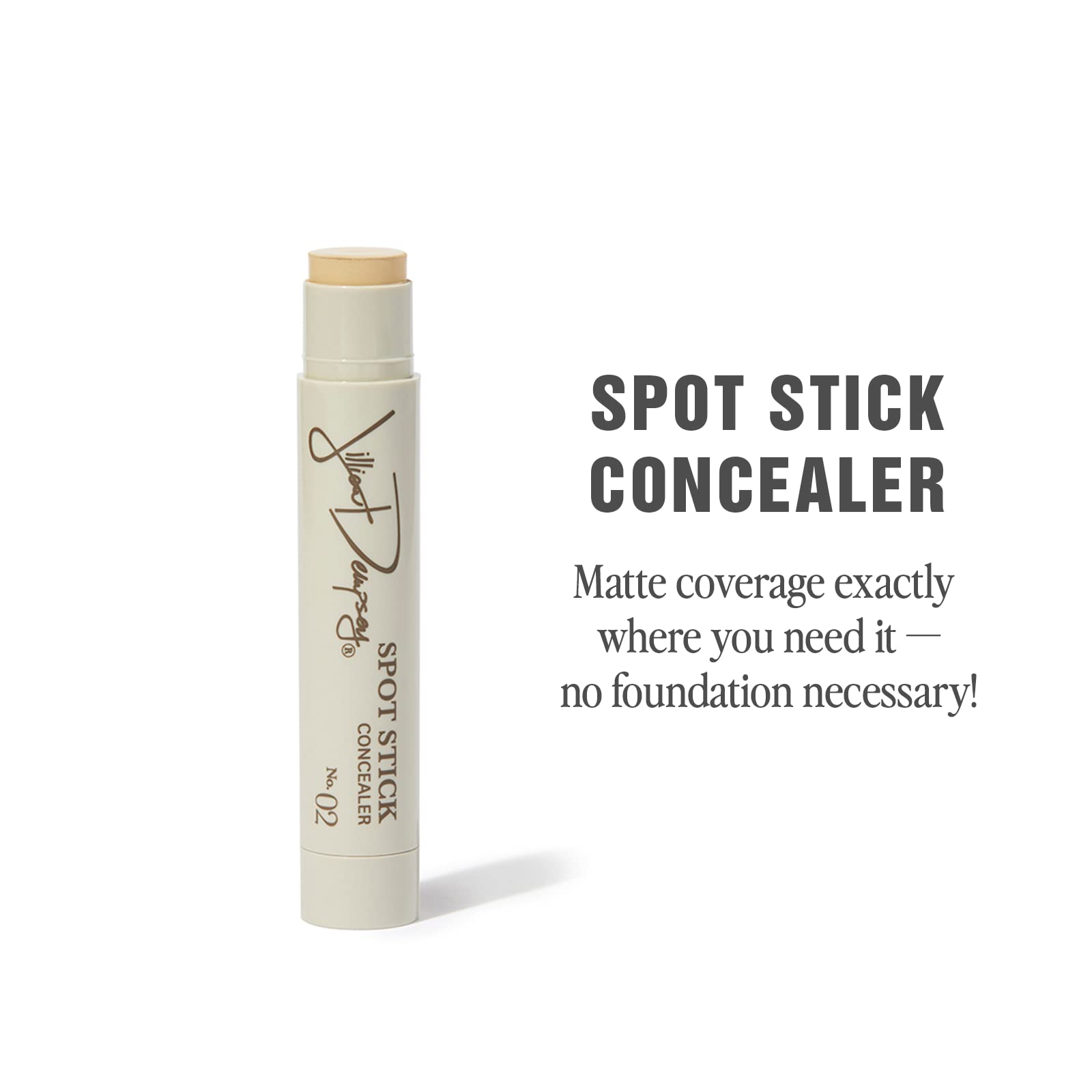 Jillian Dempsey Spot Stick Concealer No. 02 – Fair with Yellow Undertones | Matte Blemish Coverage