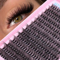 JIMIRE Fluffy Lash Clusters — 50D D Curl Volume Lashes, 9–16mm, 280Pcs, Beginner Friendly