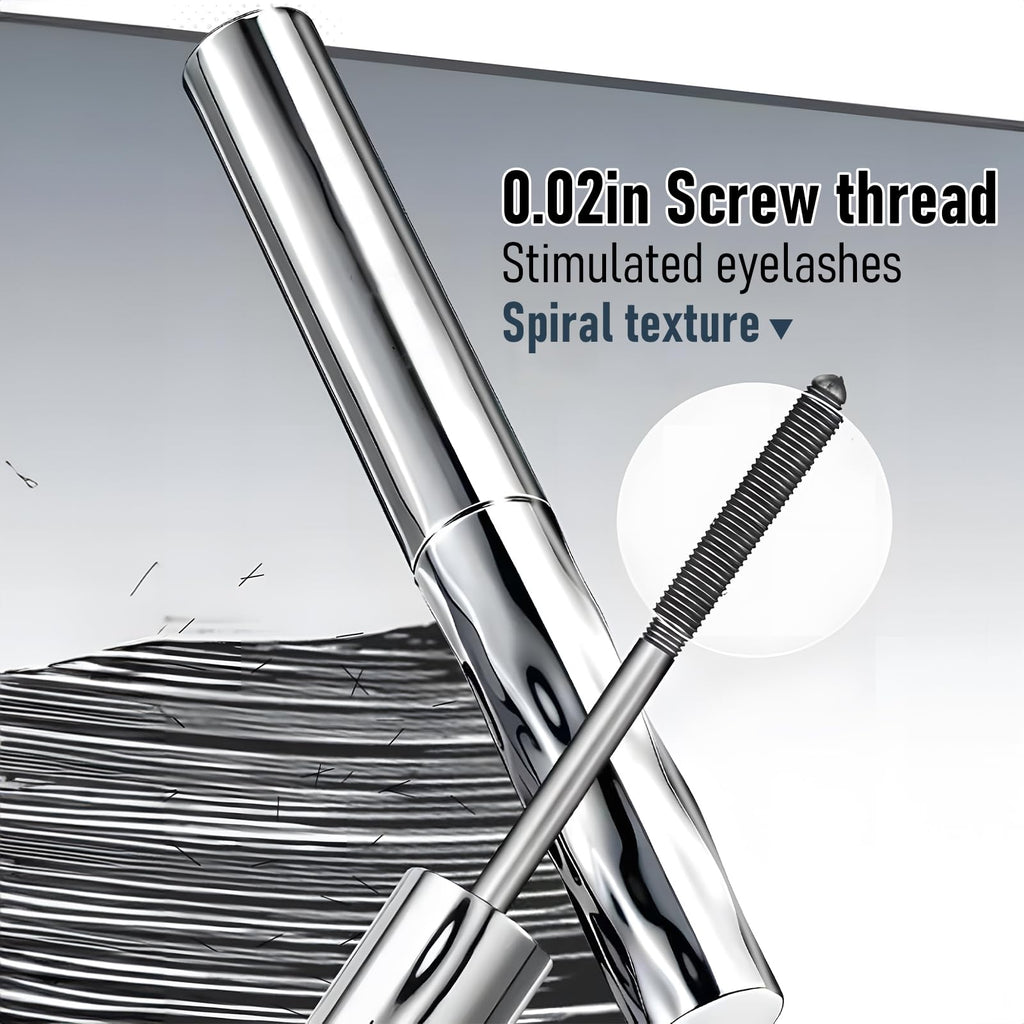 Jiodama 2026 New Iron Wand Mascara – Waterproof, Long-Lasting, 3D Curl, Telescopic Tubing, Liquid Lash Extensions Effect