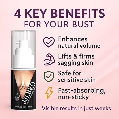JJLBRO Breast Enhancement Cream for Quick Growth — Lifts, Firms & Fuller Look | Unscented