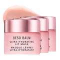 JLO BEAUTY Beso Balm Lip Mask – Vanilla Scent, Ultra Hydrating Gloss Finish, 3-Pack
