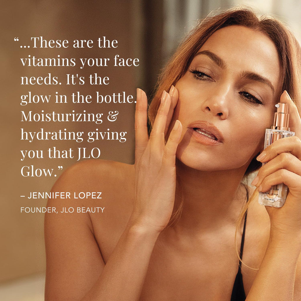 JLO Beauty Brightening Serum – Vitamin C, Niacinamide & Squalane | Radiant, Lifted-Looking Skin (1.5 oz)