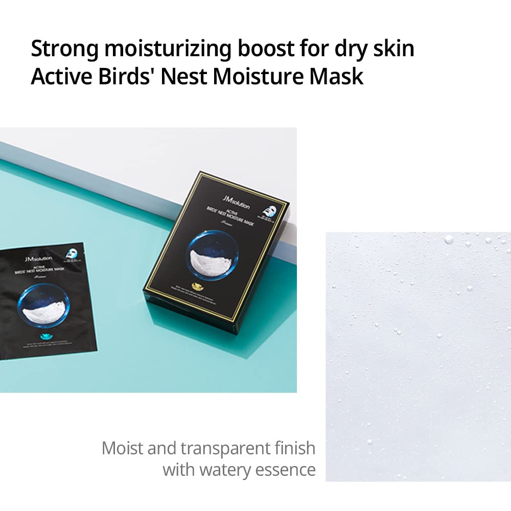 JMsolution Active Birds' Nest Moisture Mask - 10 Sheet Masks