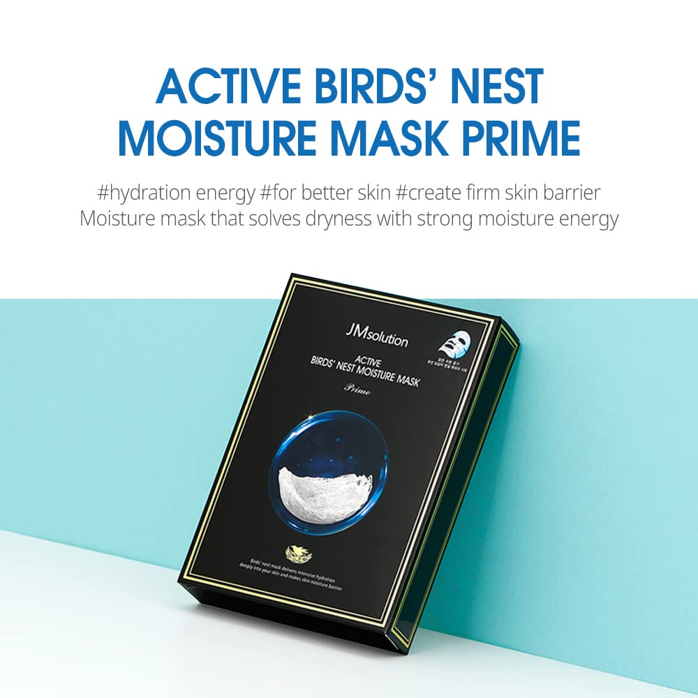 JMsolution Active Birds' Nest Moisture Mask - 10 Sheet Masks