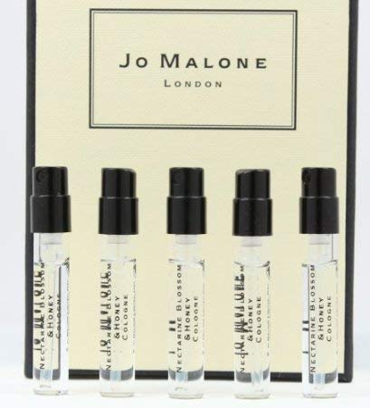 Jo Malone Nectarine Blossom & Honey Cologne Natural Spray – 0.05 oz Mini Vials (5 Pack)