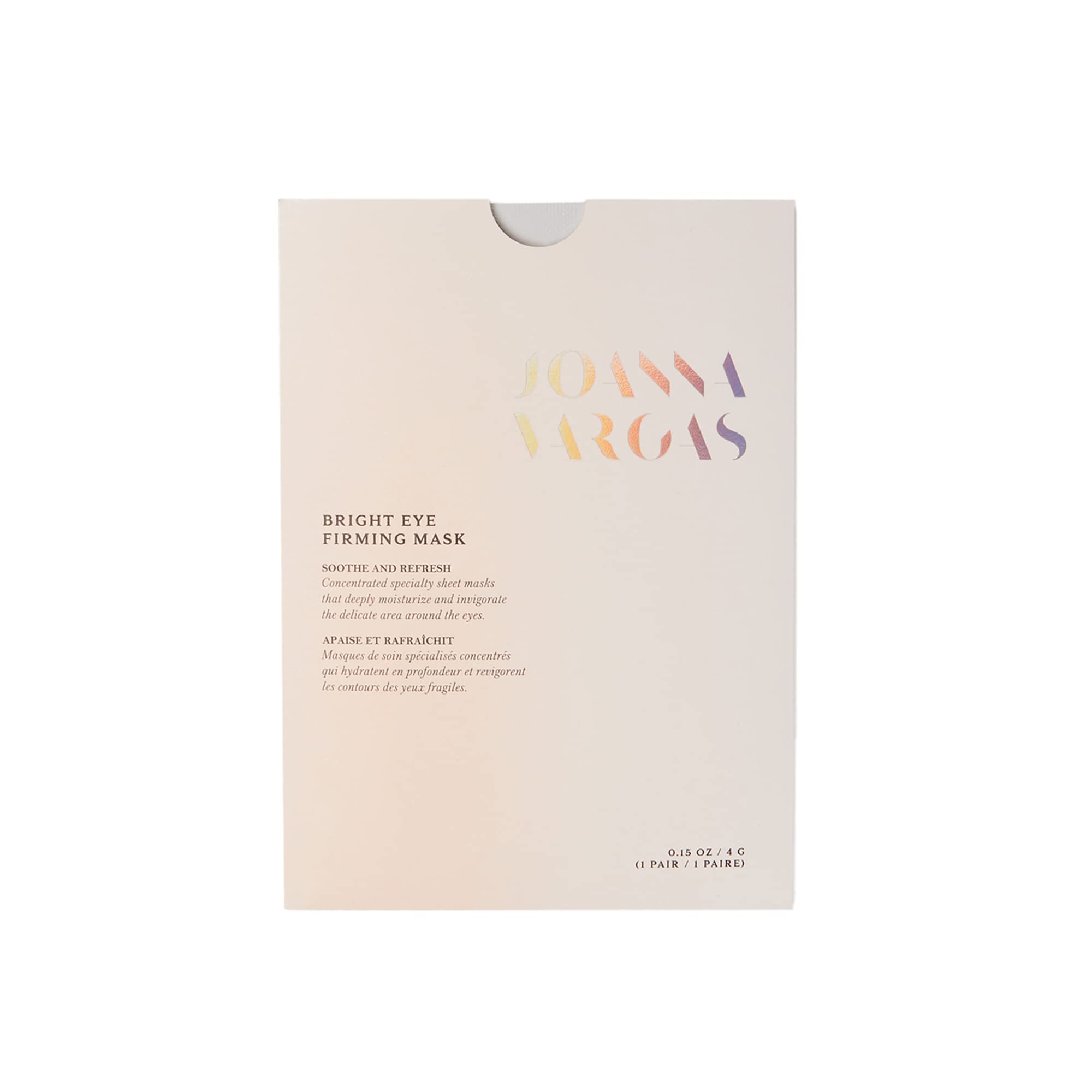 Joanna Vargas Eye Gel Mask – Hydrating Under Eye Patches with Hyaluronic Acid & Chamomile
