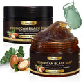 Joanssore Moroccan Black Soap Hammam — 2 Pack with Exfoliating Glove