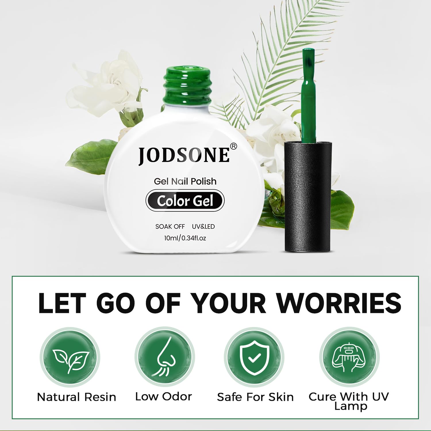 JODSONE Gel Nail Polish – 20-Color Set with Base Coat and Glossy/Matte Top Coats (23 x 10ml) – Pro Nail Kit