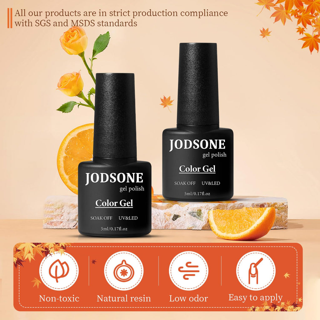 JODSONE 36-Pcs Gel Nail Polish Kit with UV Light – 32 Colors + Base & Top Coats