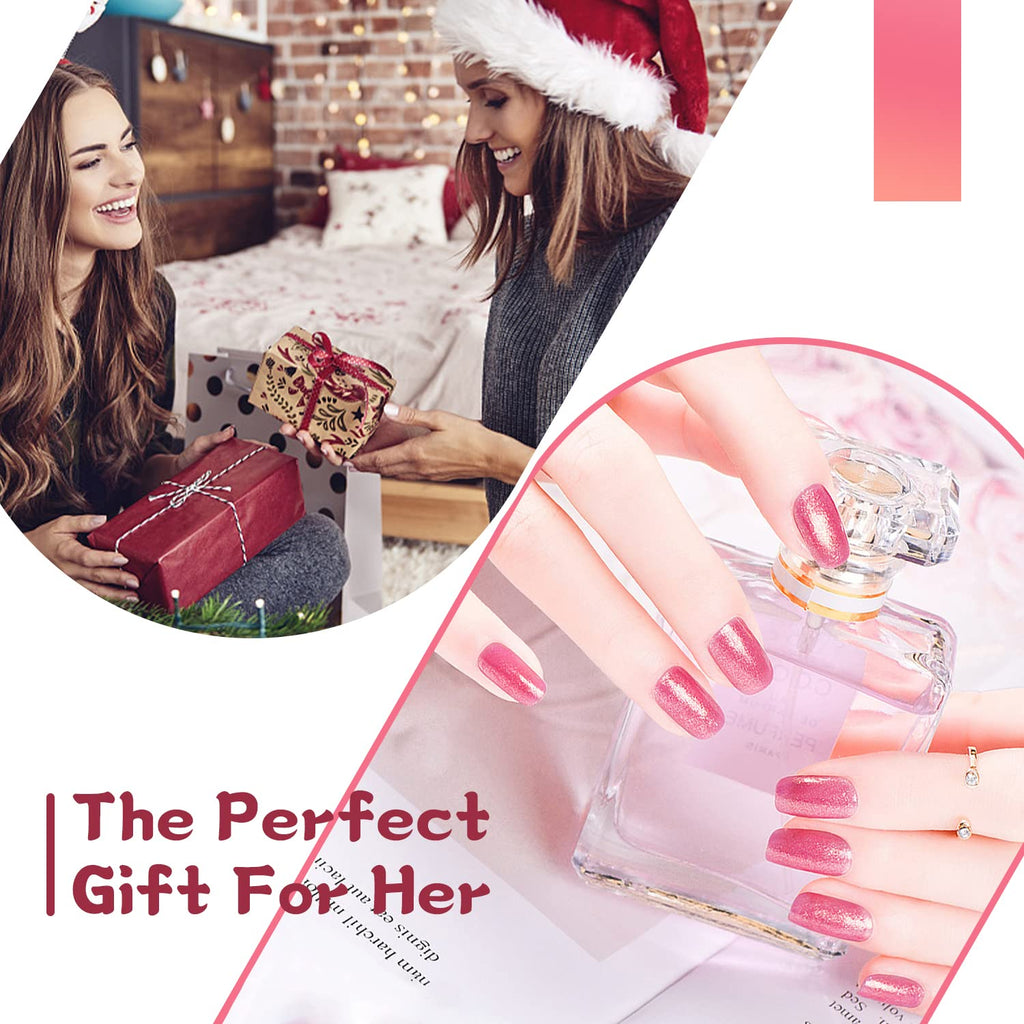 JODSONE Gel Nail Polish Starter Set – Ribbon Glitter 36-Piece Multi-Color Gel Kit