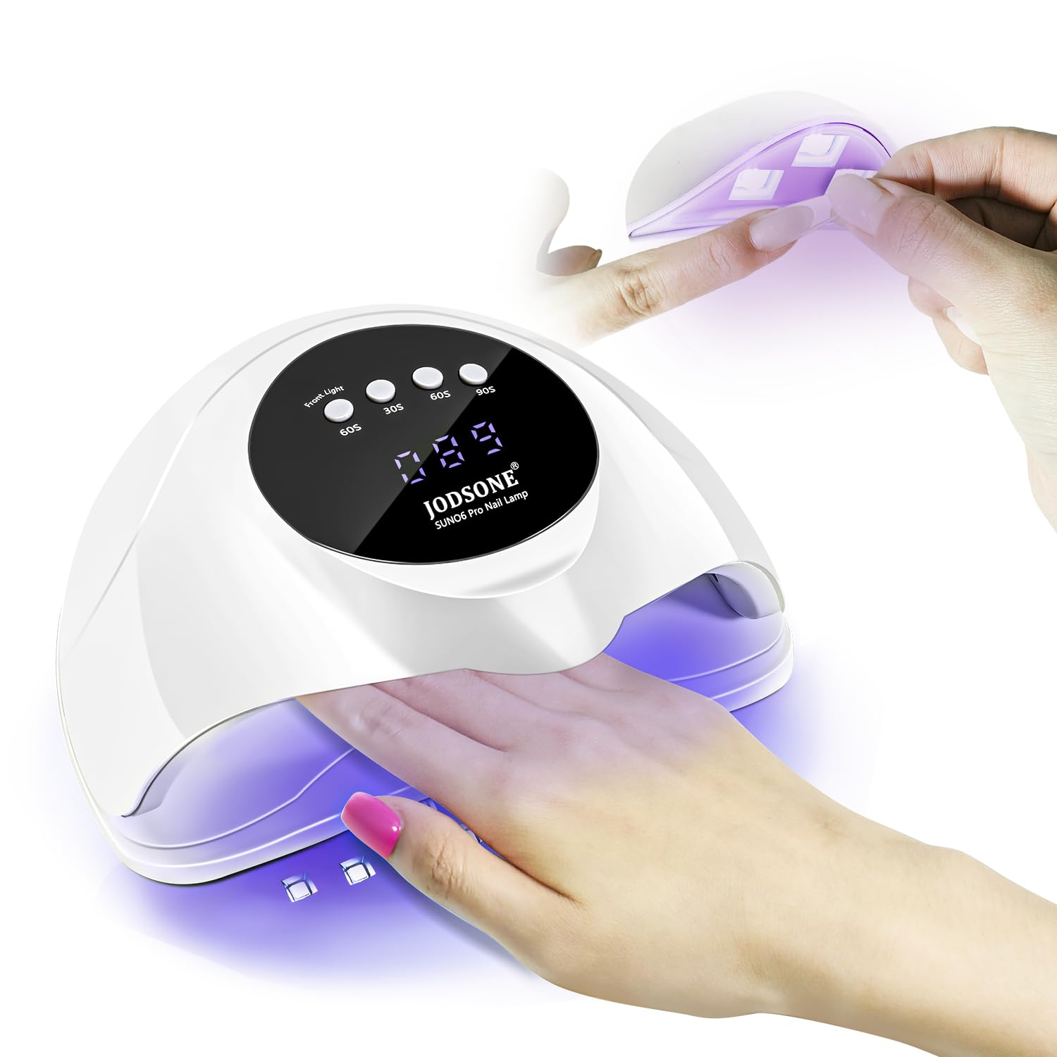 JODSONE U-V LED Nail Lamp | 2-in-1 Nail Tip & Gel Curing, 4 Timer Modes, Smart Sensor